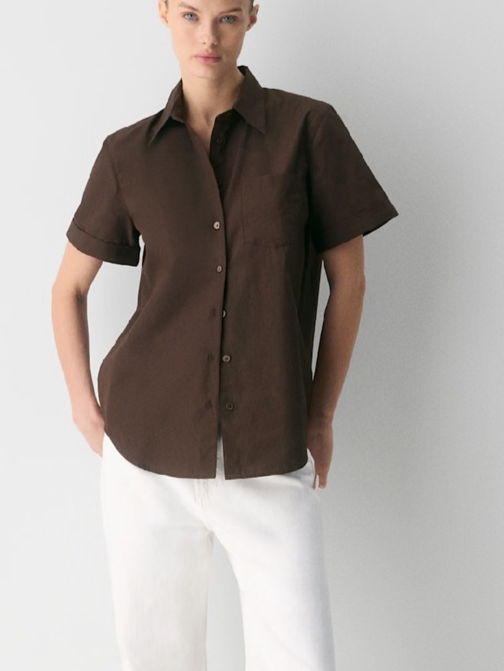 Like new Babaton Moniker Poplin Shirt